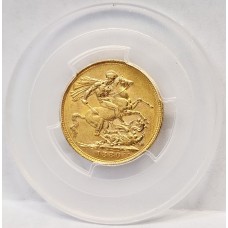 AUSTRALIA 1880 . ONE 1 SOVEREIGN . MELBOURNE . GOLD